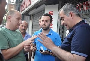 BAŞKAN ERGÜNEŞ FEVZİÇAKMAK ESNAFLARI İLE BİRLİKTE