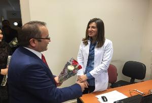 İLÇE SAĞLIK MERKEZİNE BAYRAM ZİYARETİ