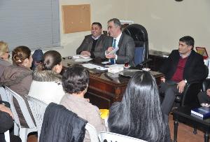 BAŞKAN ERGÜNEŞ MERKEZ MAH. TOPLANTISINDA