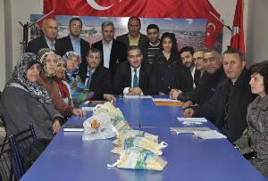 BARBAROS ÜYE ZİYARETİNE BAŞKAN ERGÜNEŞ KATILDI